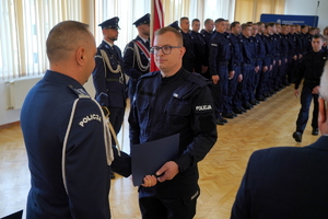 Ślubowanie nowych policjantów