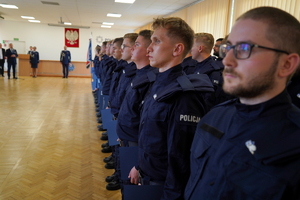 Ślubowanie nowych policjantów