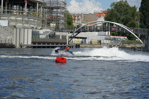 policyjny piknik na Wyspie Młyńskiej