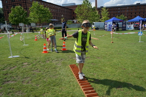 policyjny piknik na Wyspie Młyńskiej