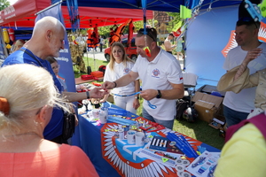 policyjny piknik na Wyspie Młyńskiej