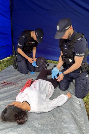 Policjanci podczas Turnieju Par Patrolowych