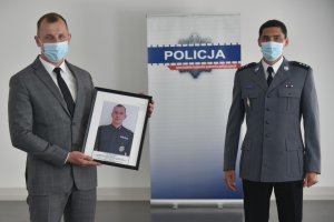 Uroczystość pożegnania funkcjonariusza policji