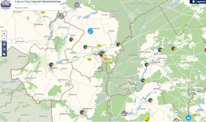 zgłoszenia naniesione na mapę