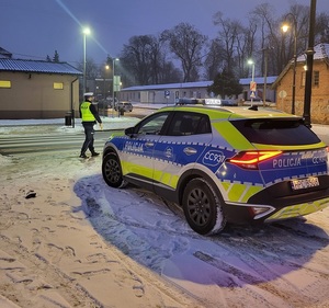 Policjant i radiowóz