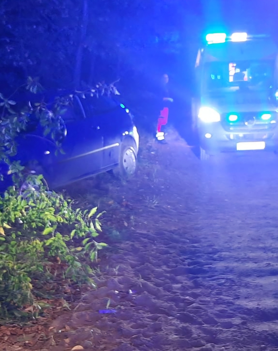 Pijany kierowca wjechał w kolumnę uczniów w Wymysłowie